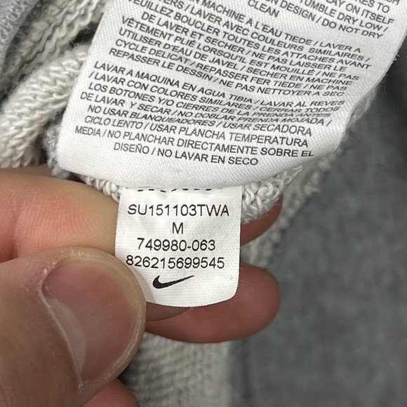 Nike Golf Striped French Terry Fleece Crew Neck Sweatshirt Men's Size Medium - Picture 10 of 11